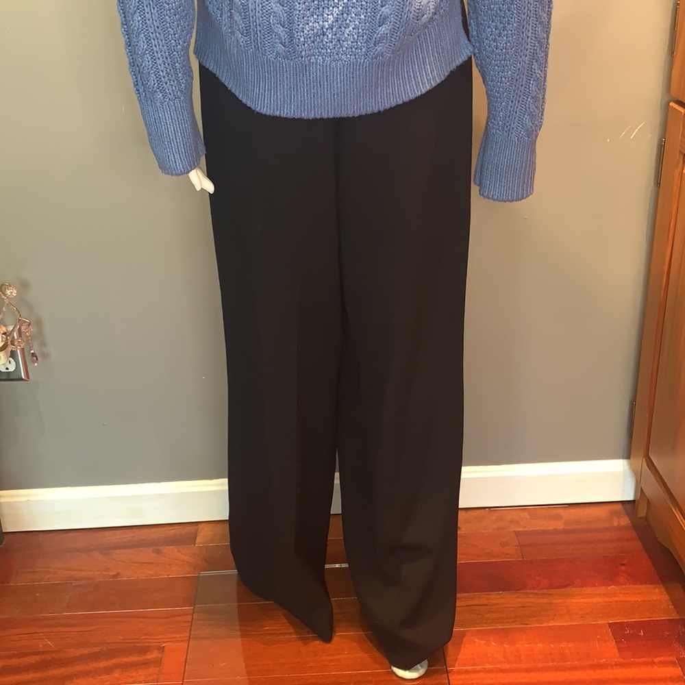 🖤 Akris Black Pleated Wide Leg Pants 🖤 - Picture 8 of 15